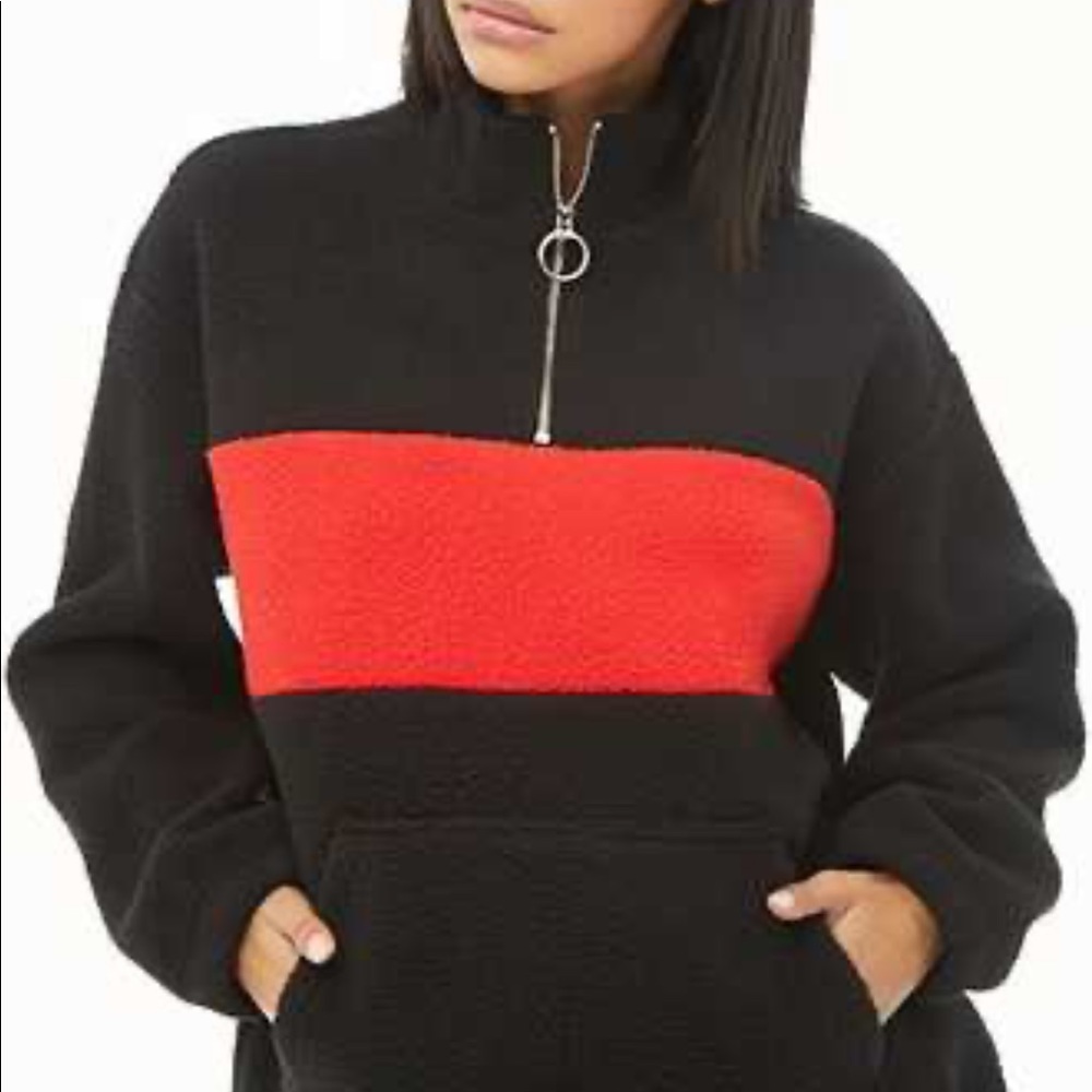 Forever 21 women’s quarter zip sweater